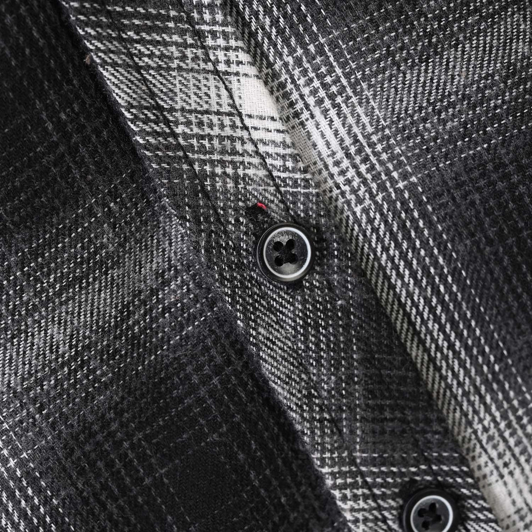 Boys Flannel Casual Shirt Endless - BLACK