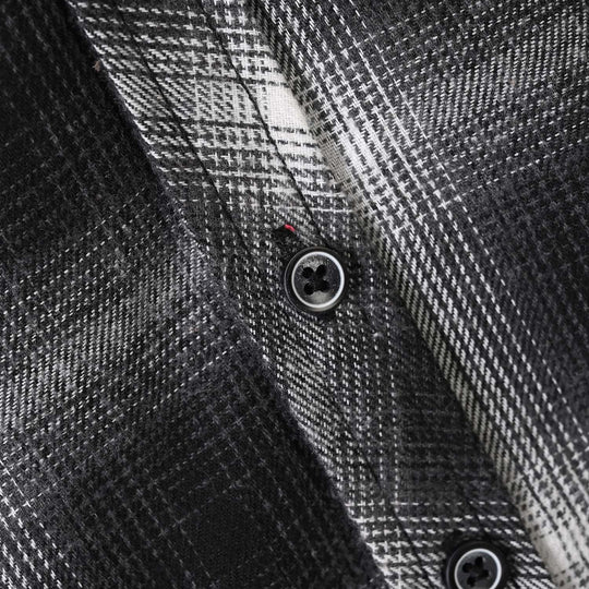 Boys Flannel Casual Shirt Endless - BLACK