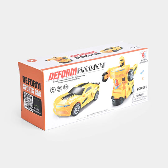 Deform Car For kids - Yellow