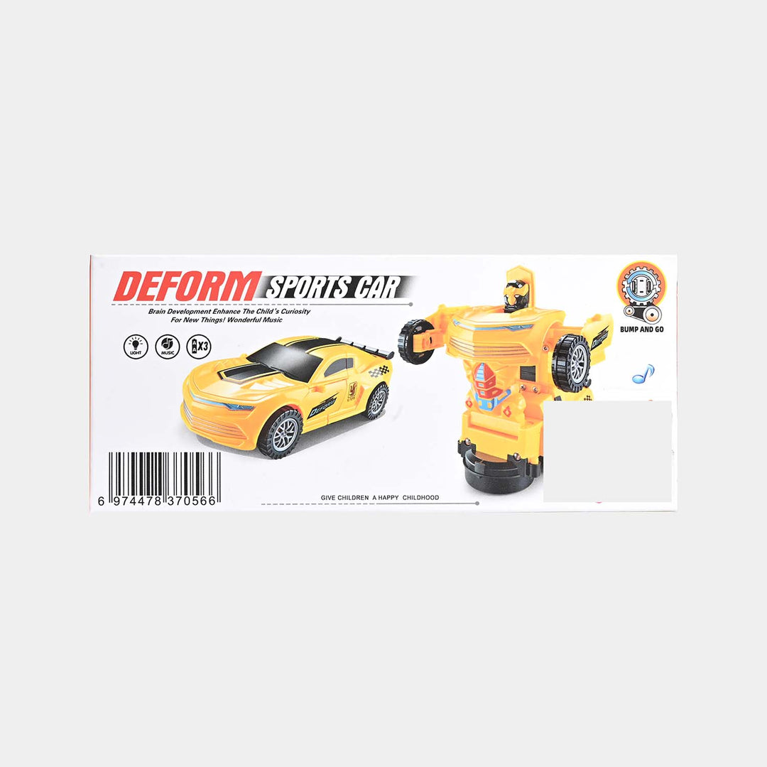 Deform Car For kids - Yellow