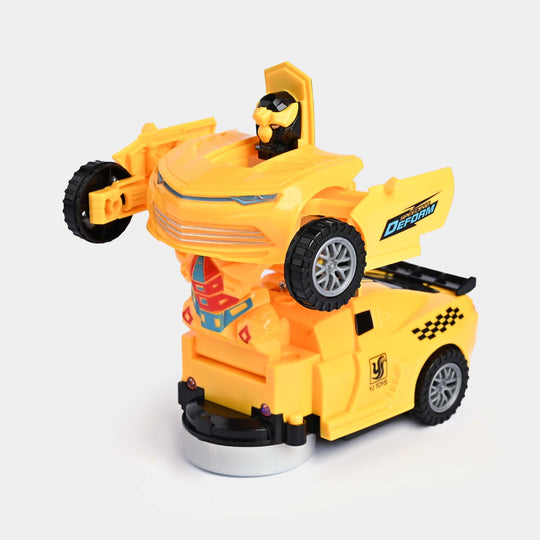 Deform Car For kids - Yellow