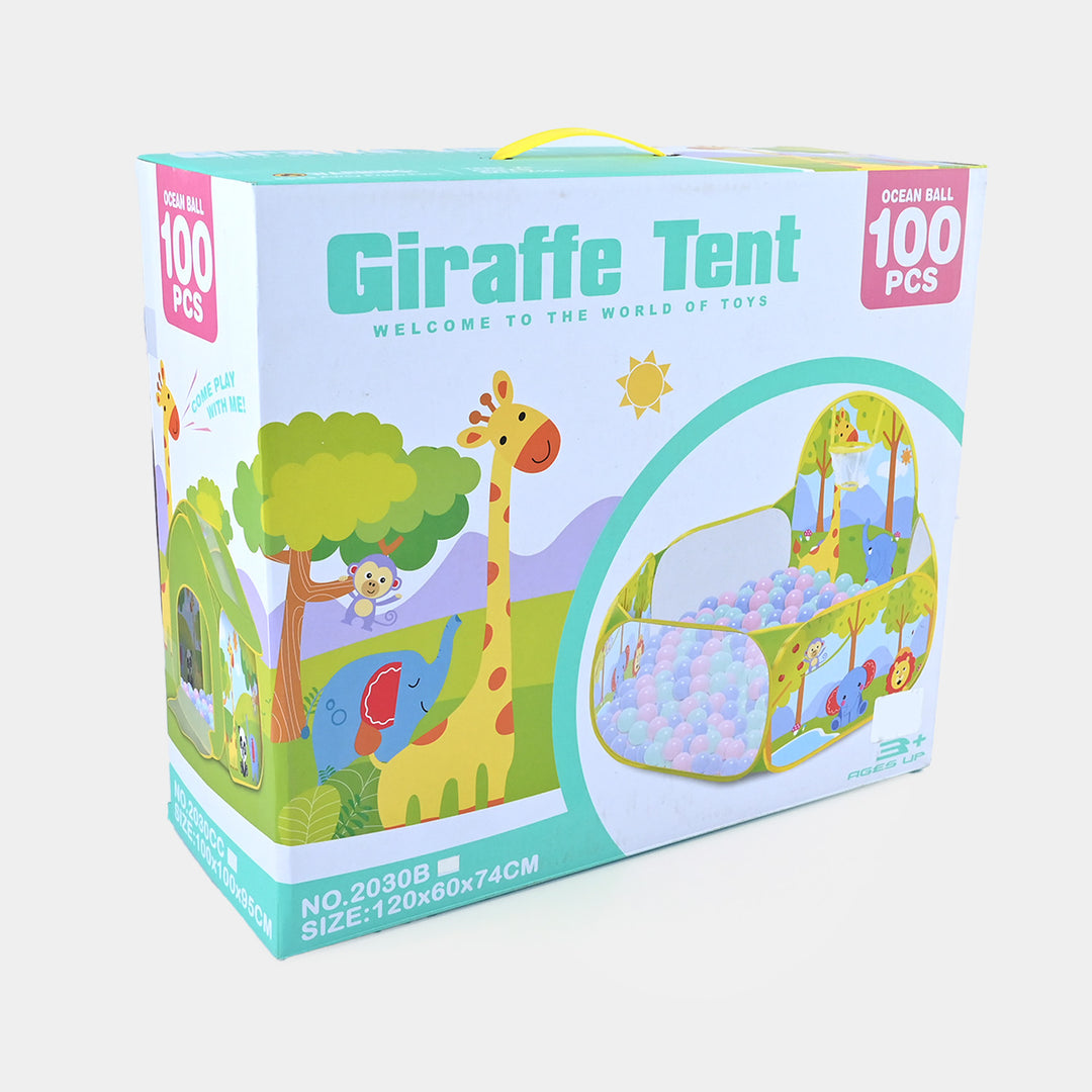Giraffe Tent with 100 Play Balls