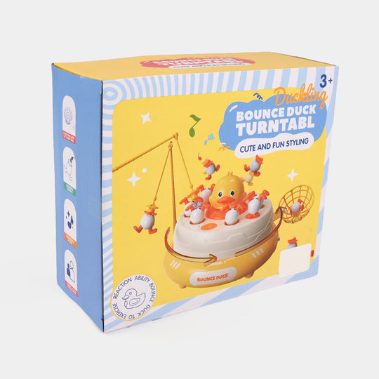 Bounce Duck Turntable Duckling Toy for Kids