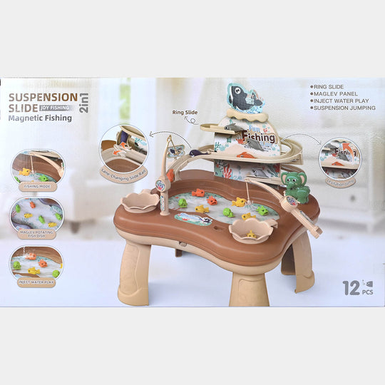 2-in-1 Suspension Slide Magnetic Fishing Toy