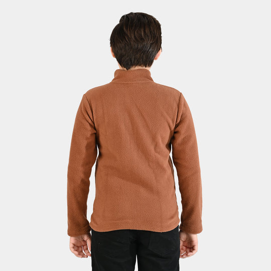 Boys Fleece Jacket Champion - Brown