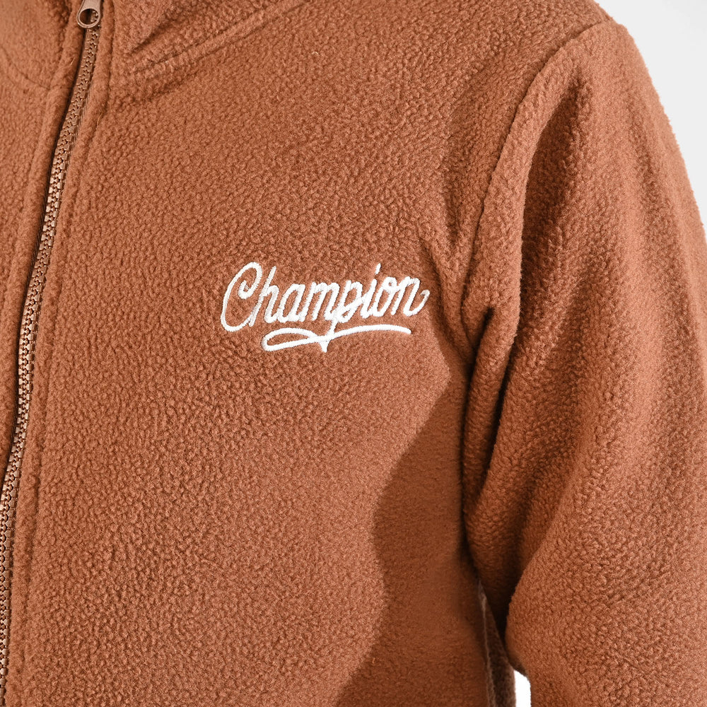 Boys Fleece Jacket Champion - Brown