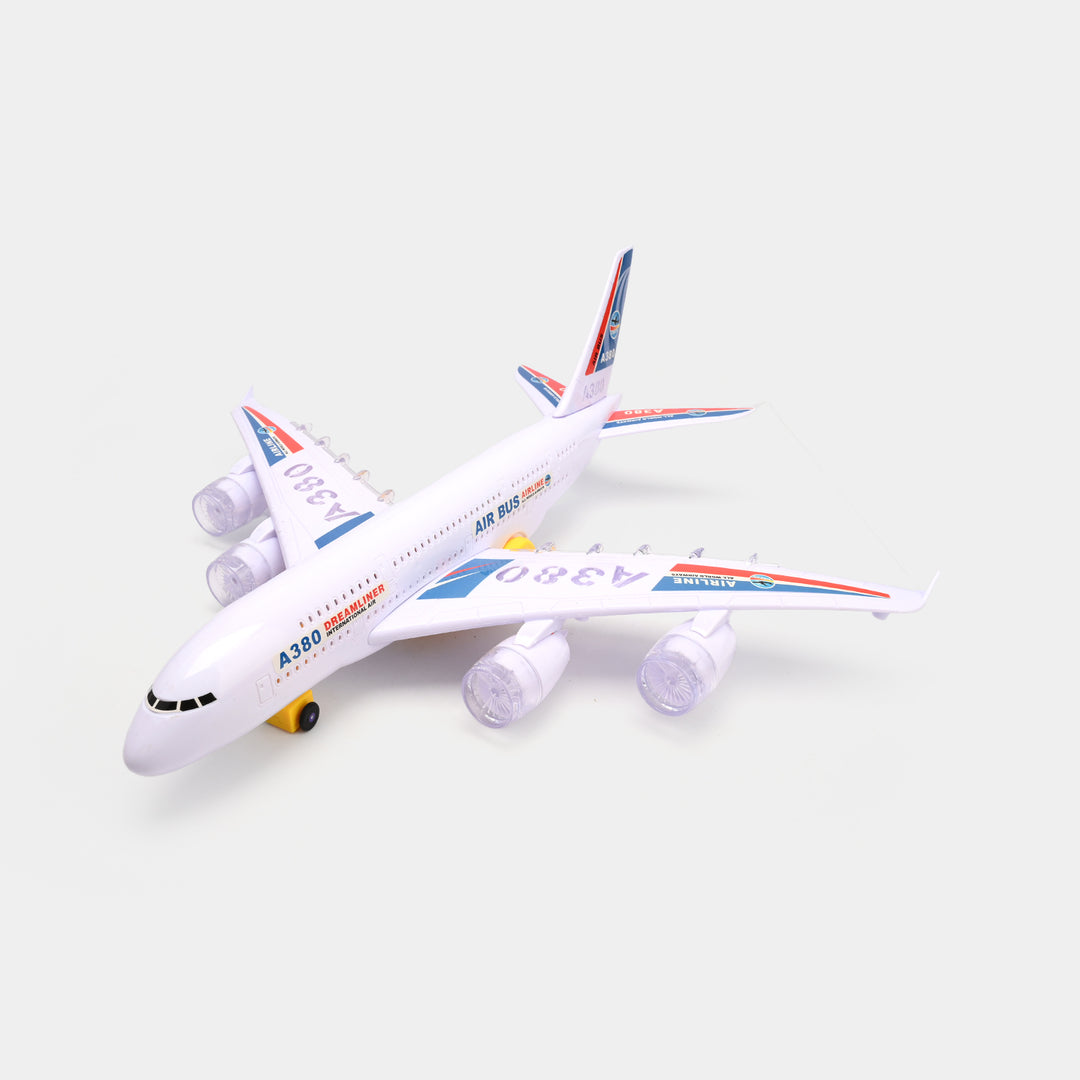 Airbus A380 Airplane Toy with Electronic Flashing Lights & Music