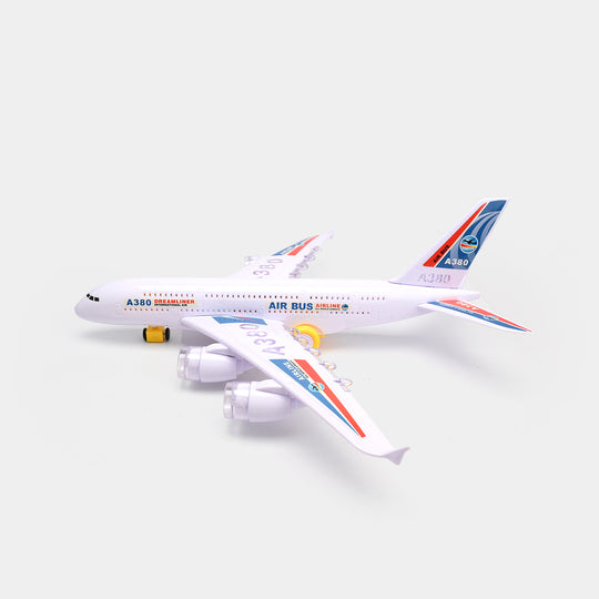 Airbus A380 Airplane Toy with Electronic Flashing Lights & Music