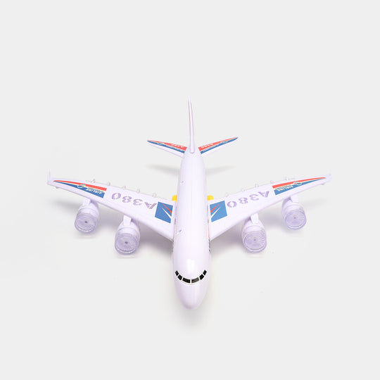 Airbus A380 Airplane Toy with Electronic Flashing Lights & Music