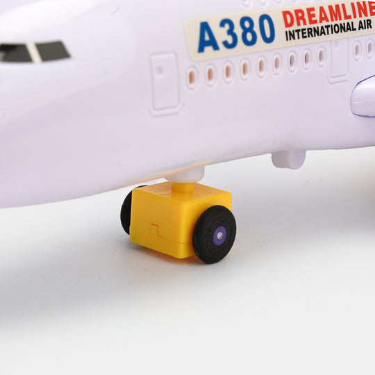 Airbus A380 Airplane Toy with Electronic Flashing Lights & Music