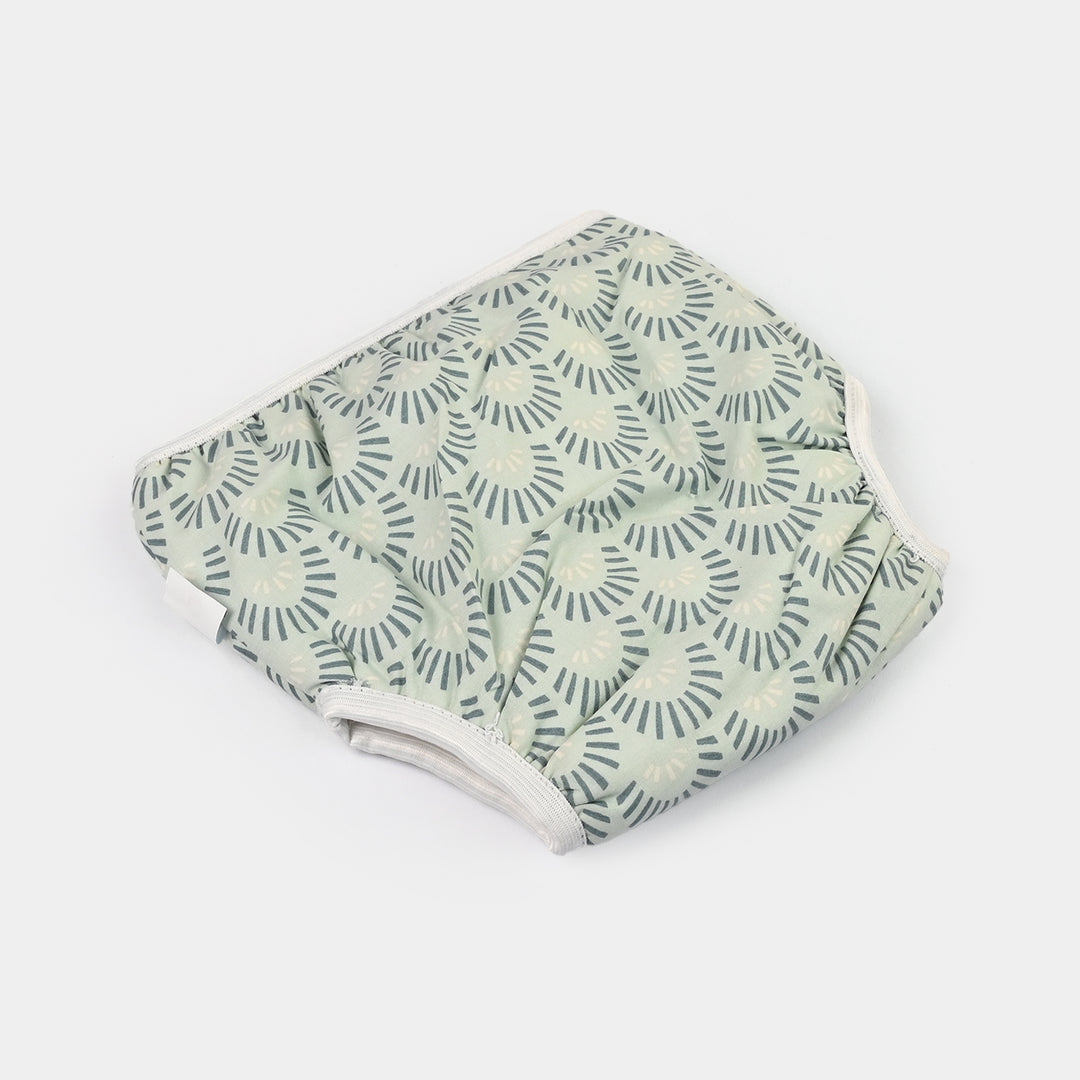 Towel Cotton Panty 12-18M Light Green Print