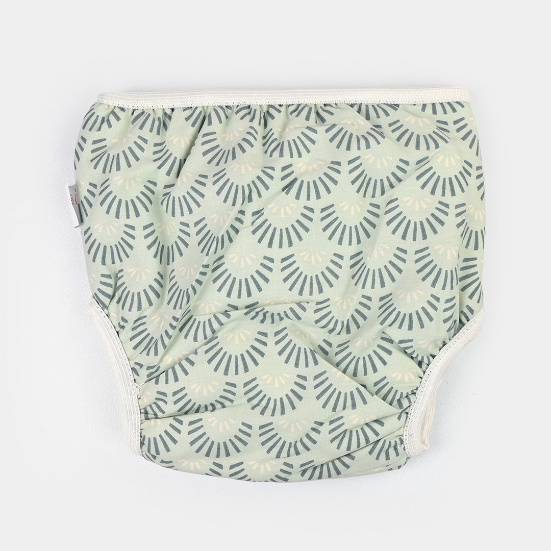 Towel Cotton Panty 12-18M Light Green Print