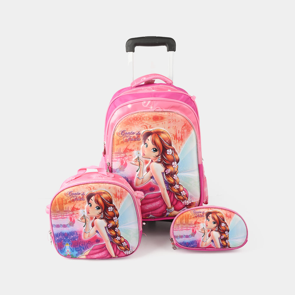 Character Trolley Bag 3pc Set for Kids