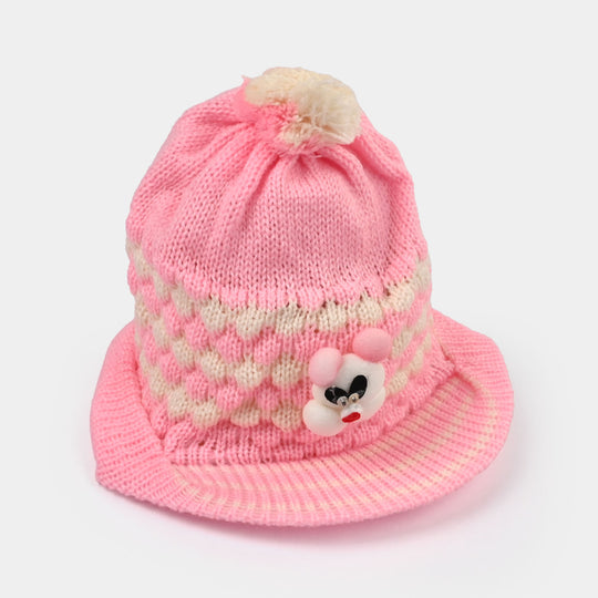 Baby Woolen P Cap Pink