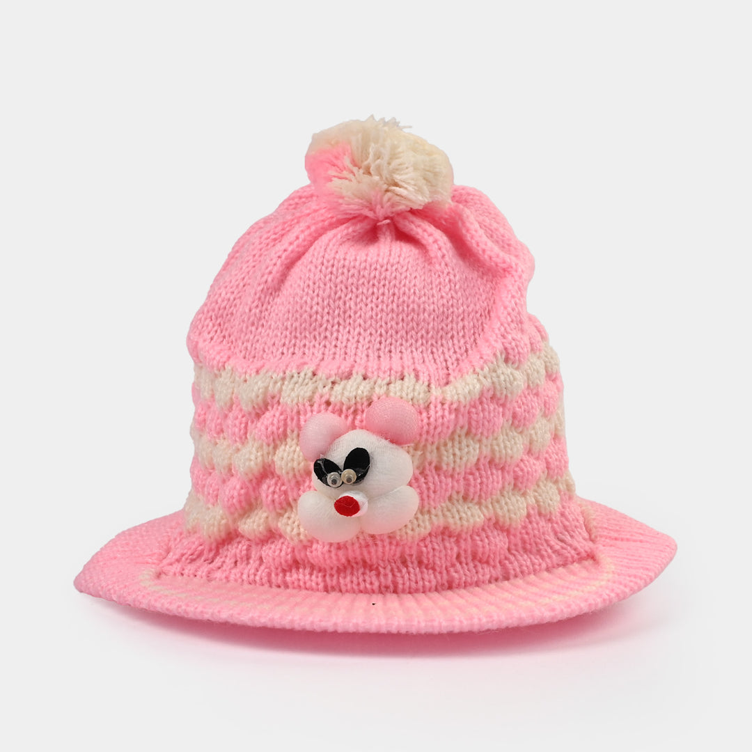 Baby Woolen P Cap Pink