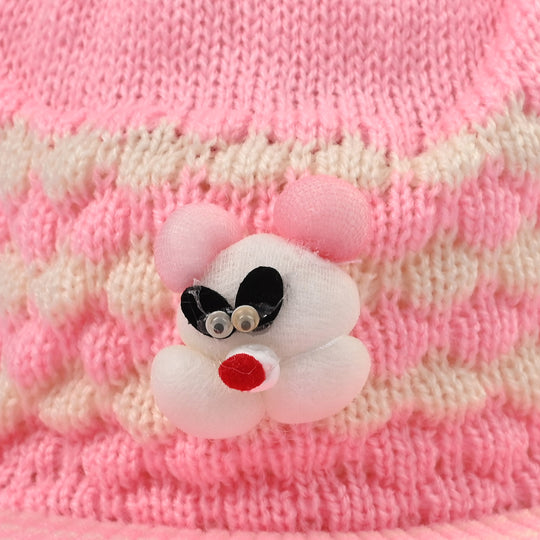 Baby Woolen P Cap Pink