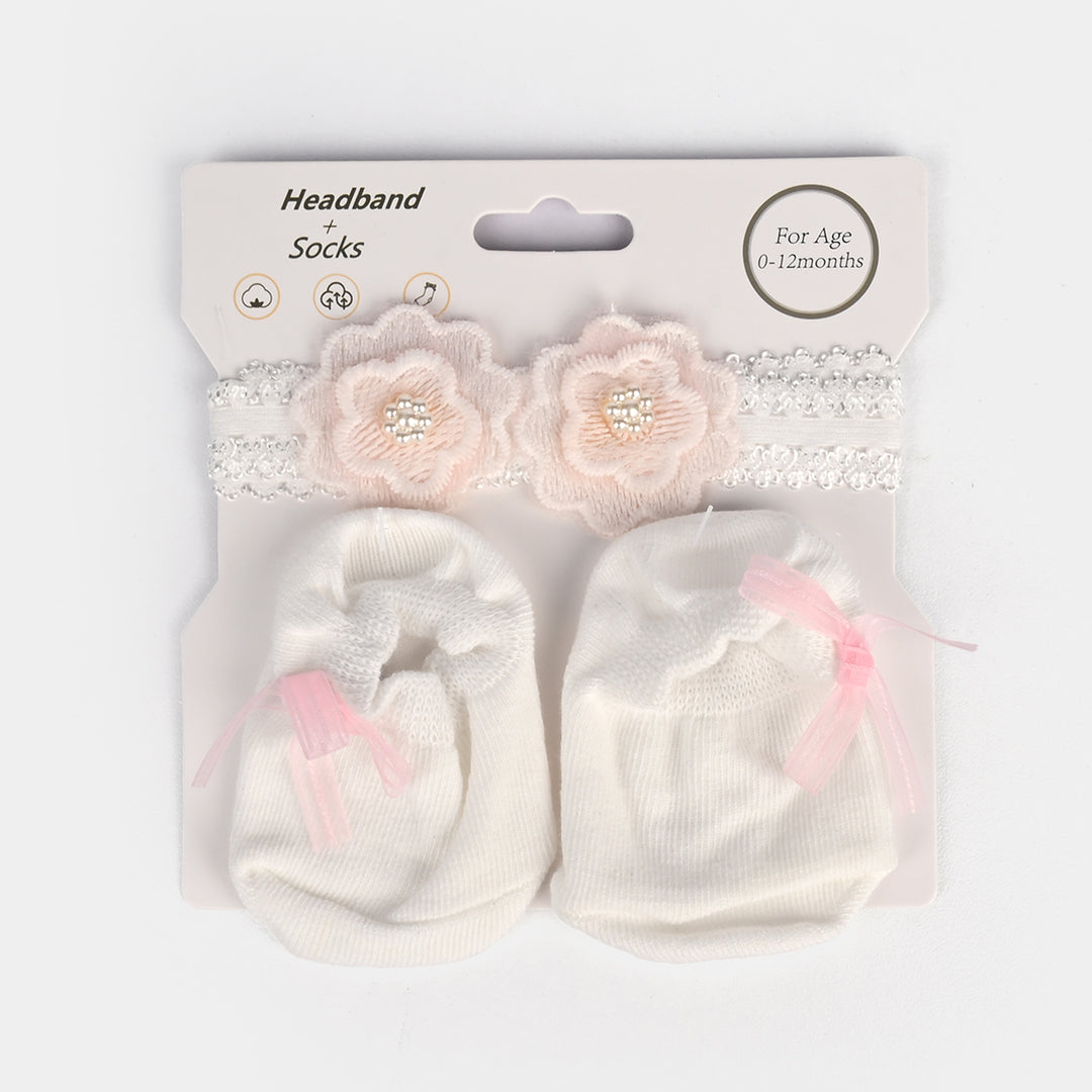 Baby Headband With Socks