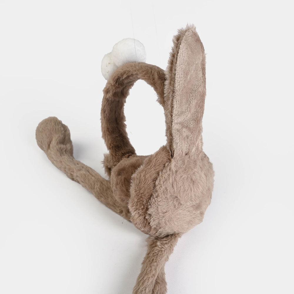 Interactive Moving Ear Plush Winter Earmuffs