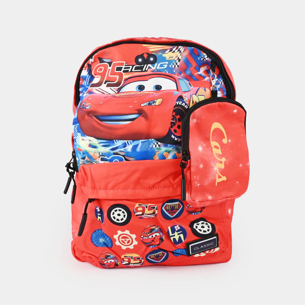 Character School Backpack With Pouch for Kids