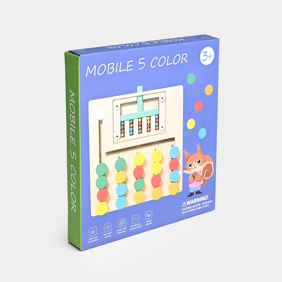 Mobile 5 Wooden Color Fun Game For Kids