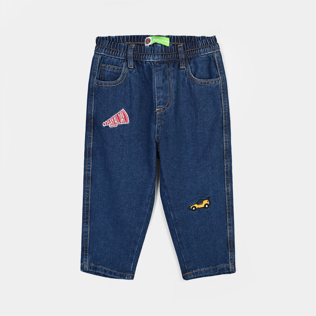 Infant Boys Denim rigid Pant Play All Day-DARK BLUE