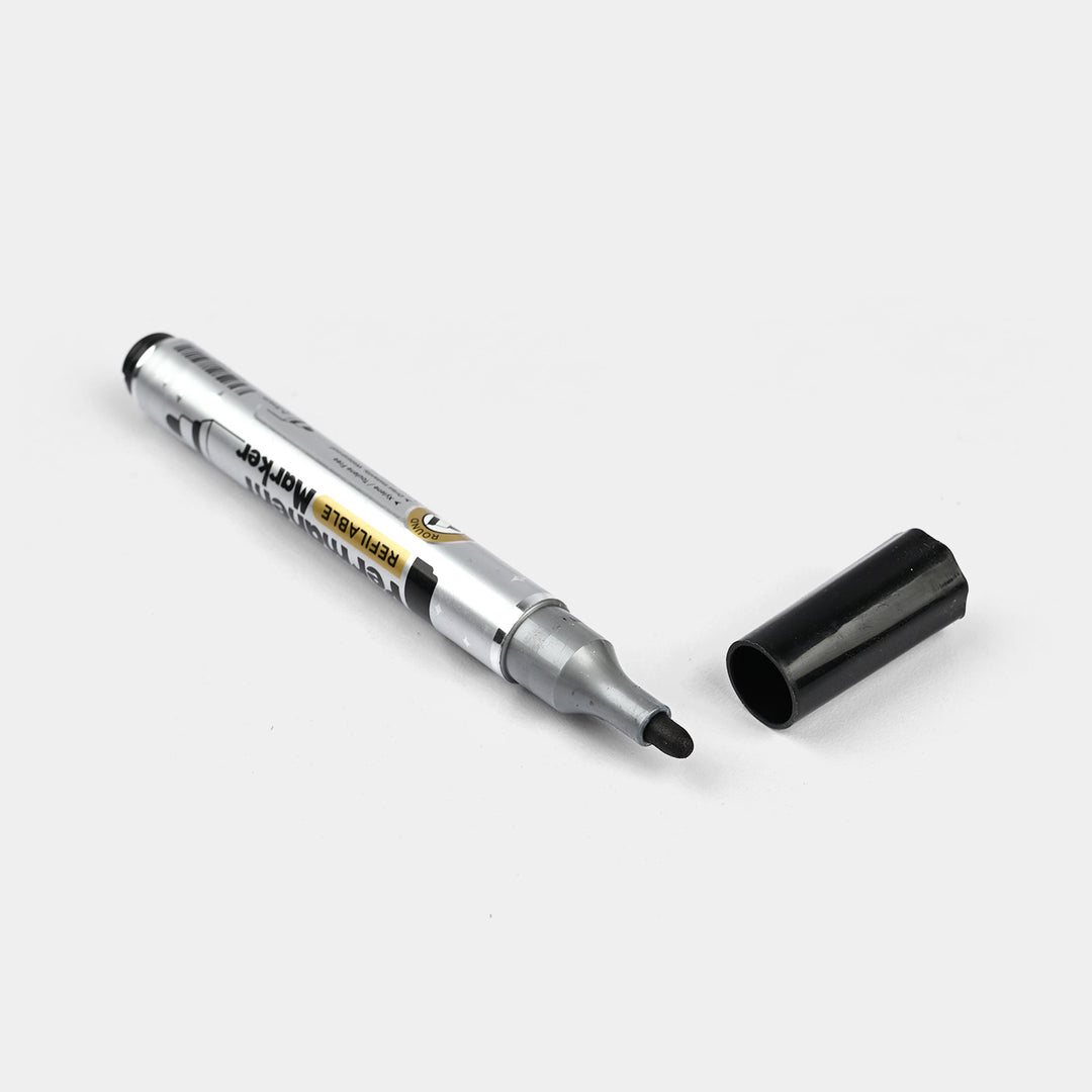 Black Permanent Marker (Refillable)