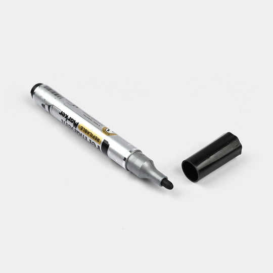 Black Permanent Marker (Refillable)