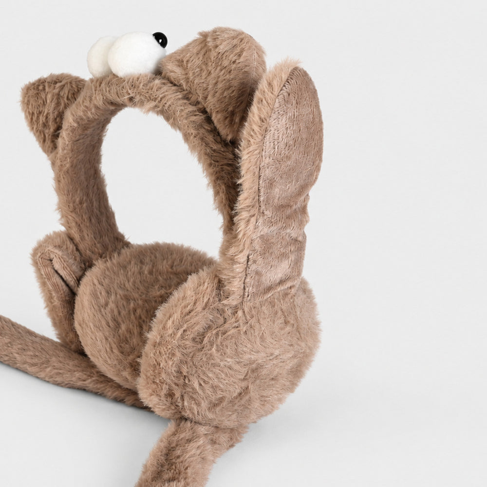 Interactive Moving Ear Plush Winter Earmuffs