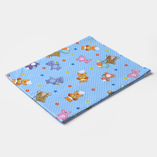 BABY CHANGING SHEET-BLUE