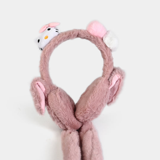 Interactive Moving Ear Plush Winter Earmuffs
