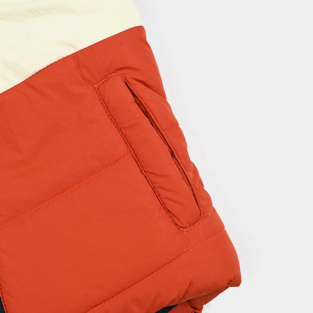 Boys  Quilted Hooded Jacket - Multicolor