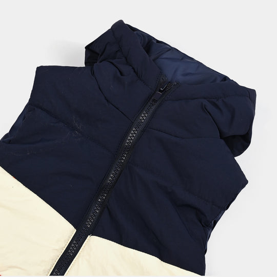 Boys  Quilted Hooded Jacket - Multicolor