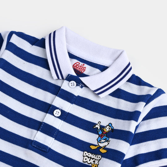 Infant Boys Cotton PK Polo-C.B.White