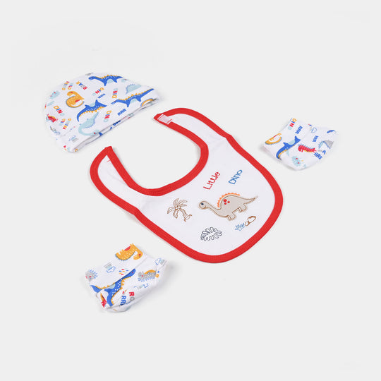 Baby Essentials Set Bib, Cap, & Socks