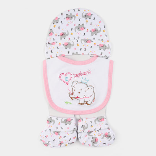 Baby Essentials Set Bib, Cap, & Socks