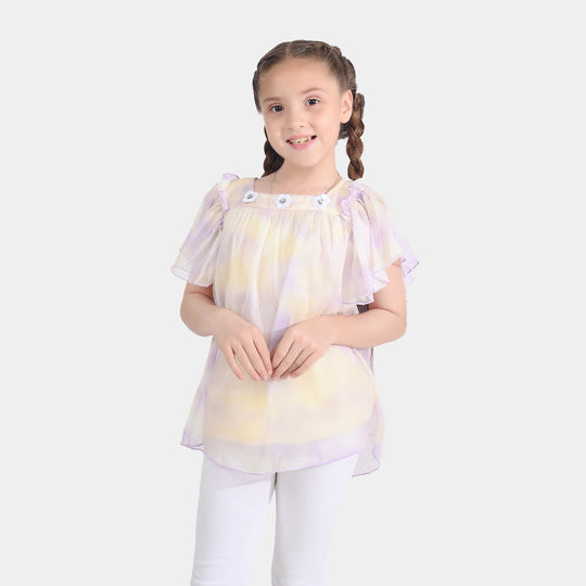 Girls Chiffon Top - Multi