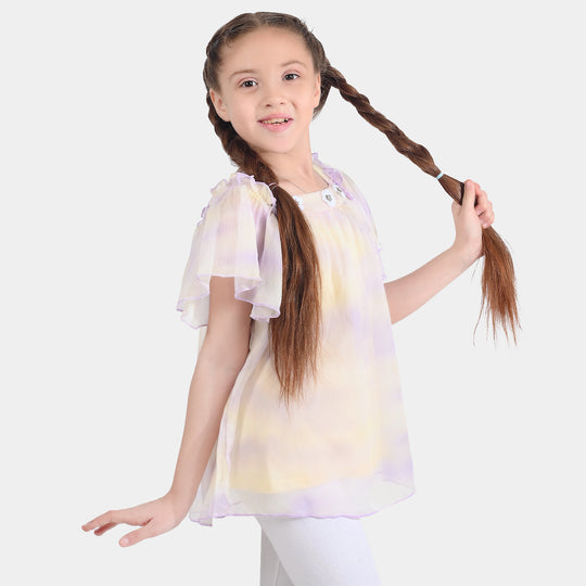 Girls Chiffon Top - Multi