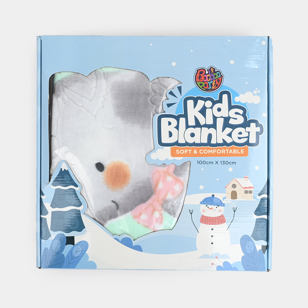 Elephant Aqua Green Baby Blanket | 100x130