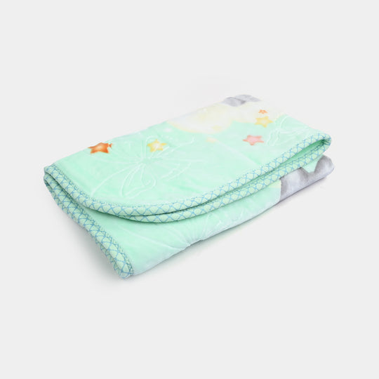Elephant Aqua Green Baby Blanket | 100x130