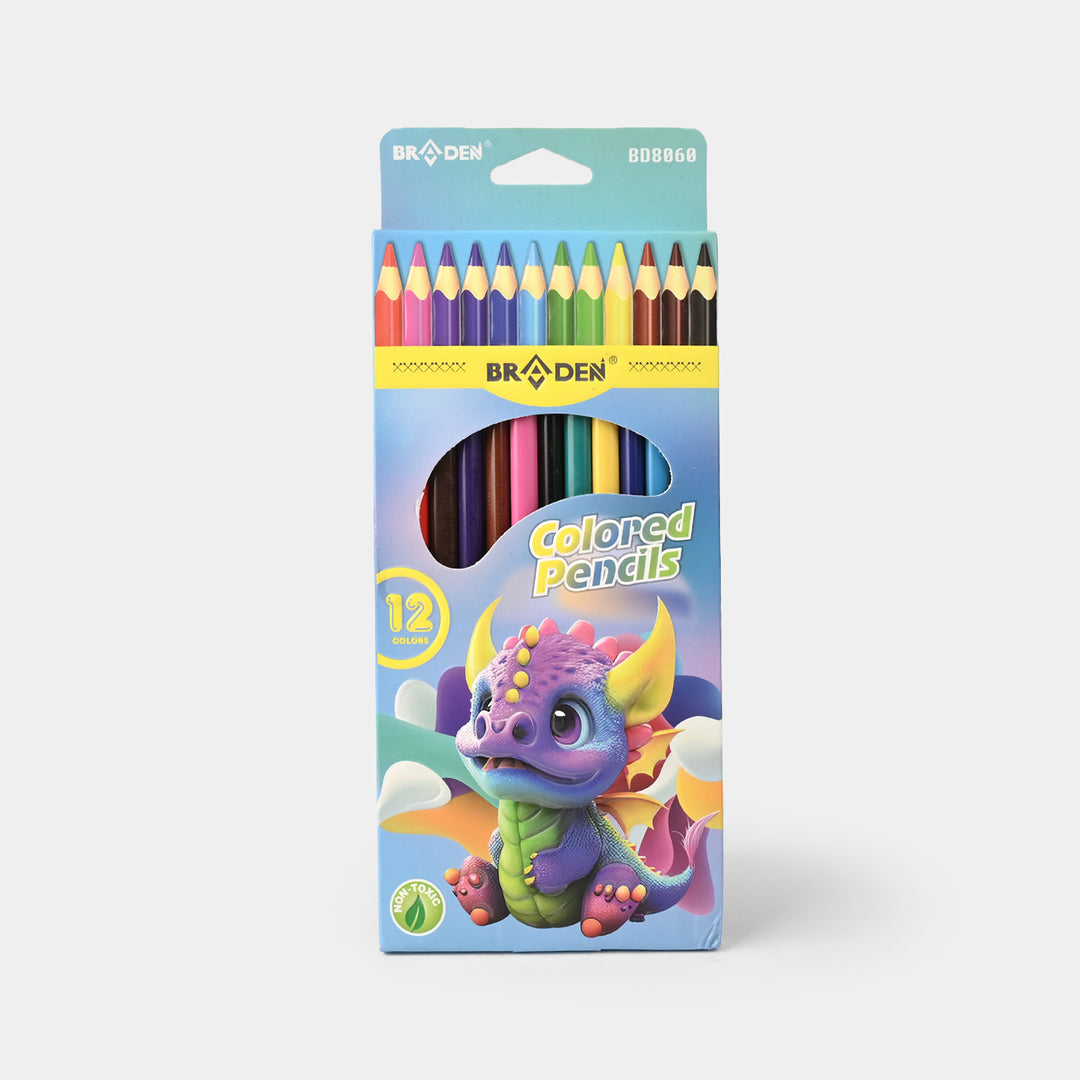 Braden Colored Pencils | Vivid & Break-Resistant | 12PCs