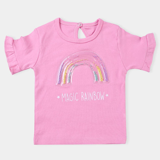 Infant Girls Western Suit Rainbow-Pink