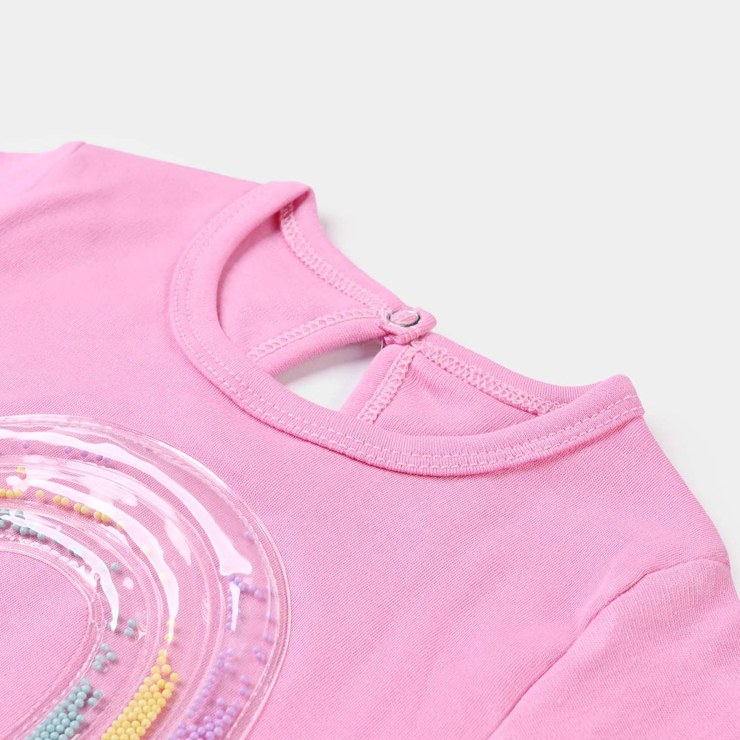 Infant Girls Western Suit Rainbow-Pink