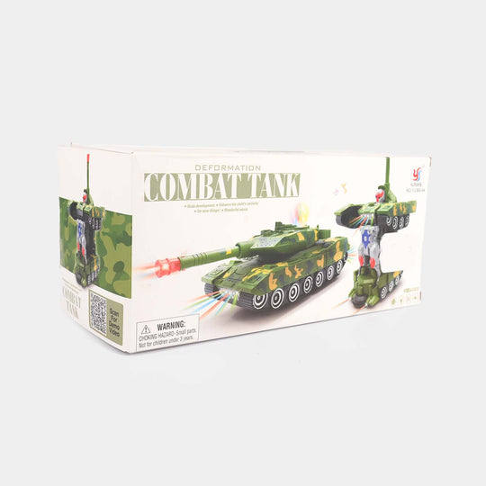 Transformation Combat Tank With Light and Sound