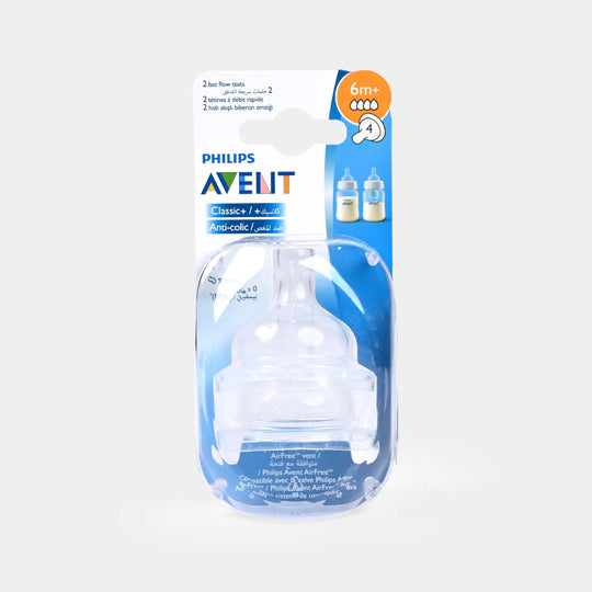 Philips Avent Anti-Colic Nipple 2 Pcs - 6m+