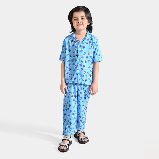 Boys Viscose Nightwear (Rio) - Blue