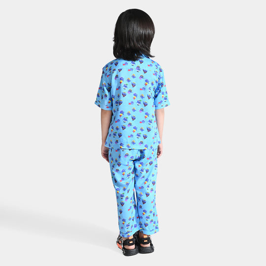 Boys Viscose Nightwear (Rio) - Blue