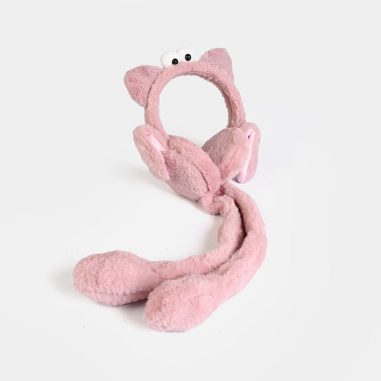 Interactive Moving Ear Plush Winter Earmuffs