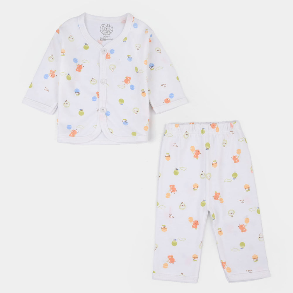 Infant Unisex Winter Suit 4Pcs Basket Ball-Orange