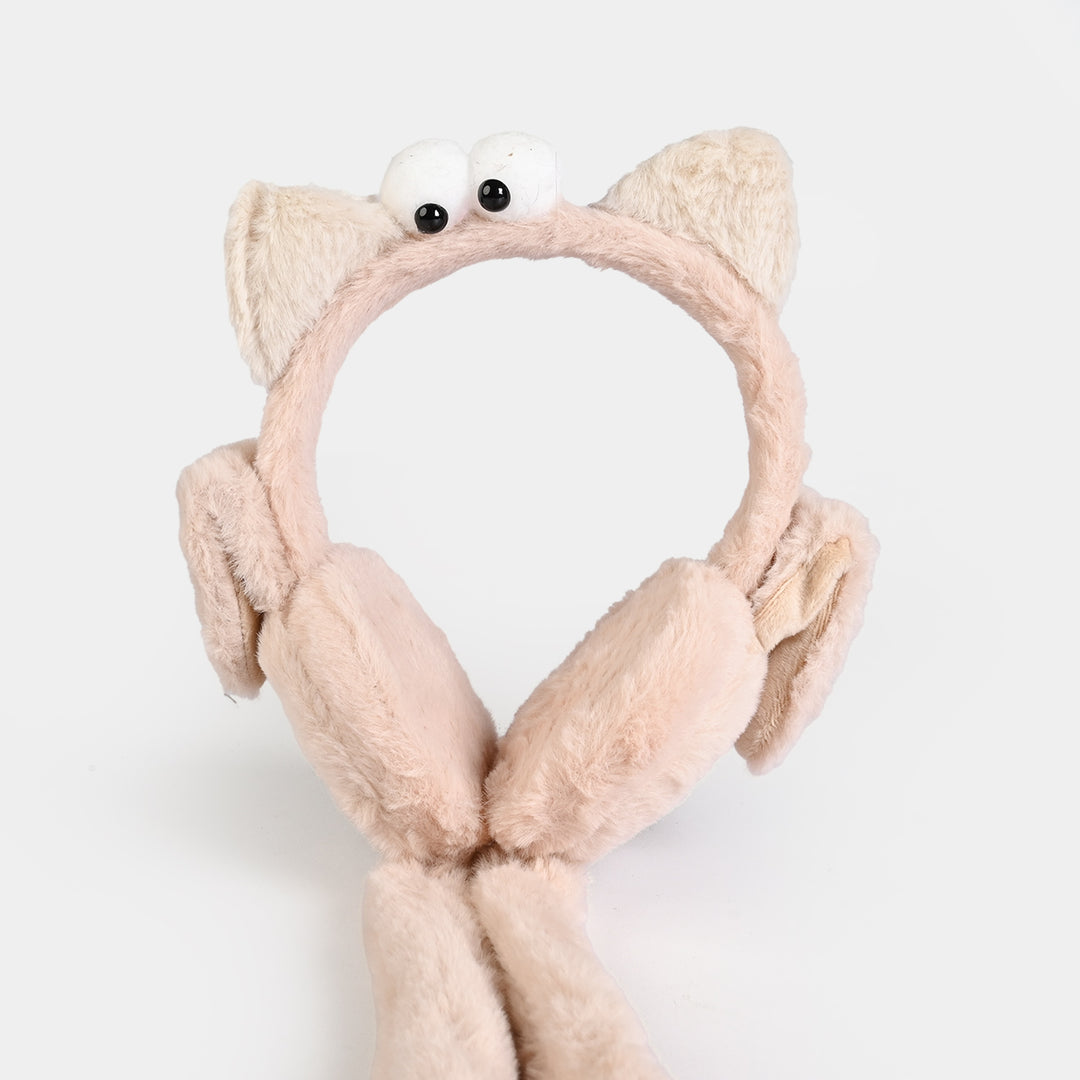 Interactive Moving Ear Plush Winter Earmuffs