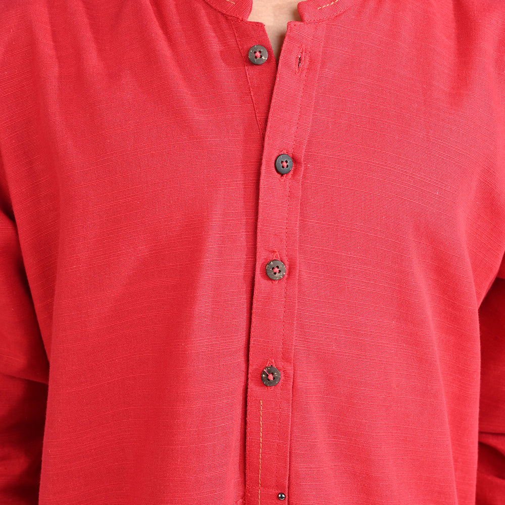 Boys Cotton Slub Kurta Pajama